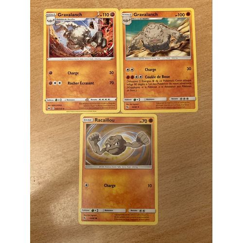 (2573) 2x Gravalanch + Racaillou (Pokemon) 