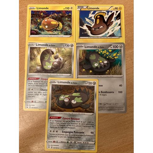 (2017) 2x Limonde + 3x Limonde De Galar (Pokemon) 