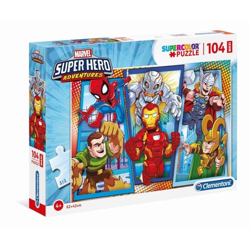 Puzzle Enfant 104 Pièces Maxi - Marvel Superhero