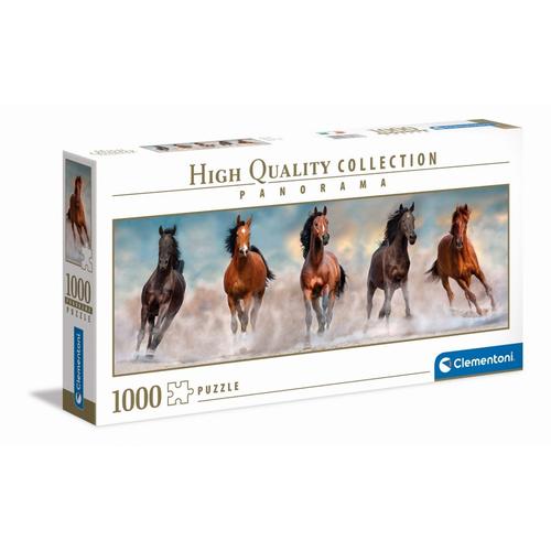 Puzzle Adulte Panorama 1000 Pièces - Horses