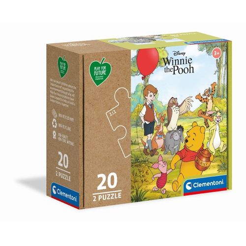 Puzzle Enfant 2x20 Pièces Play For Future - Winnie L'ourson