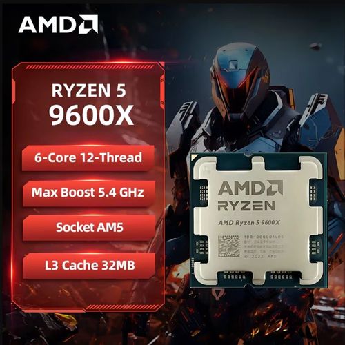 AMD Ryzen 5 9600X, 6C/12T, 3.90-5.40GHz, integrated Graphics tray