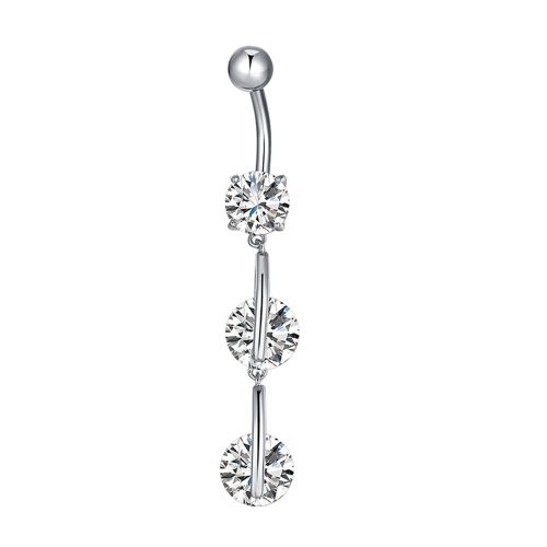 P0333-Bb Version Coreenne Bague Ombilicale En Zircon Contracte Accessoire De Bijouterie