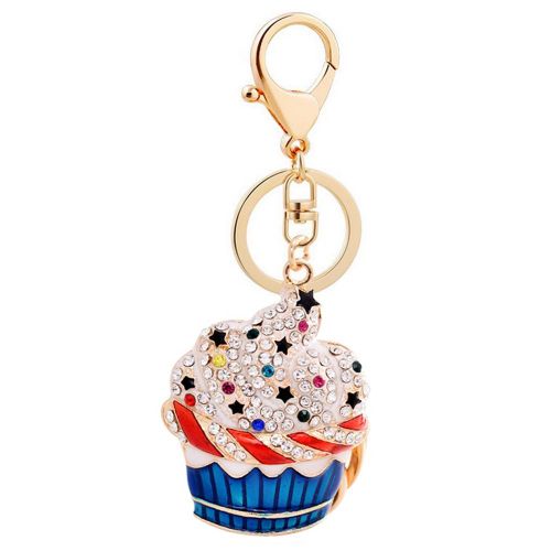 Porte-Cles Pendentif En Forme De Glace En Resine, Ornement A Suspendre Pour Sac (Bleu)