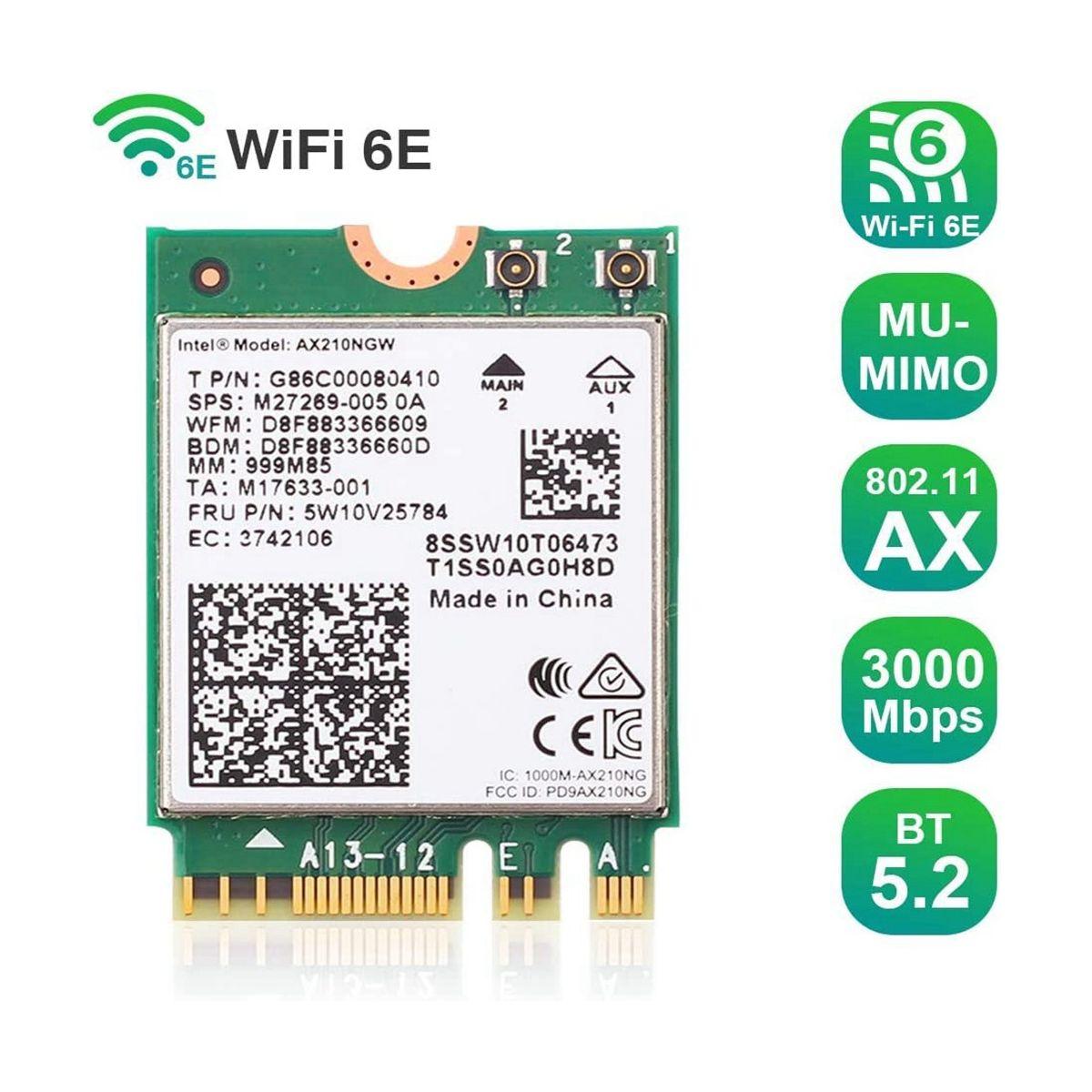 Carte WiFi AX210NGW, Module Sans Fil Wi-Fi 6E 11AX... - 4