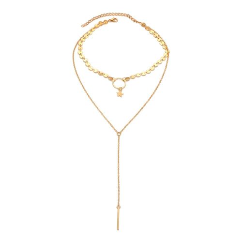 Collier Avec Pendentif En Alliage Dore Pour Femme Et Fille, Accessoire Tendance