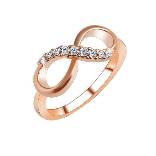 Bagues En Alliage Tendance, Bagues Simples Avec Decorations En Zircon, Accessoire De Bijouterie (7)