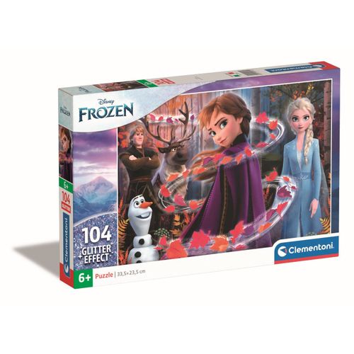 Puzzle Enfant Glitter 104 Pièces - La Reine Des Neiges 2