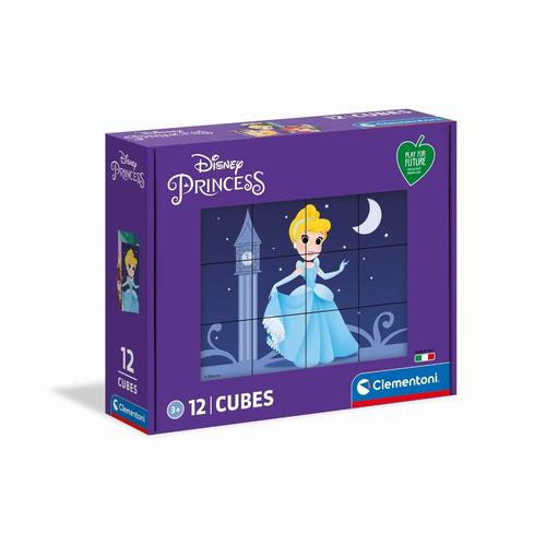 Clementoni Cubes 12 Play For Future - Disney Princess