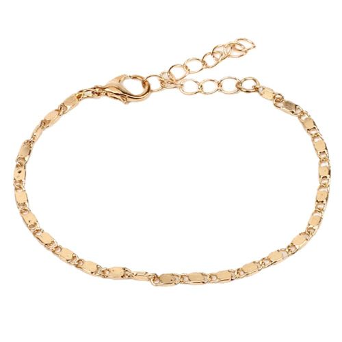 Chaine De Cheville Plaquee Tendance Pour Femme Et Fille, Bijou Delicat