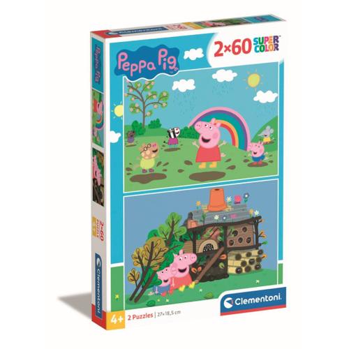 Puzzle Enfant 2x60 Pièces - Peppa Pig