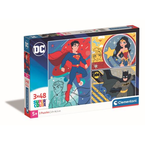 Puzzle Enfant 3x48 Pièces - Dc Comics
