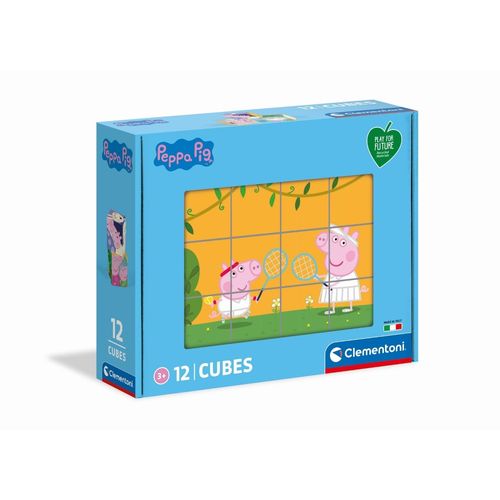 Clementoni Cubes 12 Play For Future - Peppa Pig