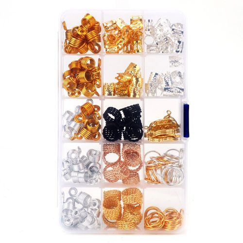1 Boite De Bijoux, Pendentifs Et Accessoires Resistants A L'usure, Motif Creux, Tresse De Cheveux, Bague, Manchette