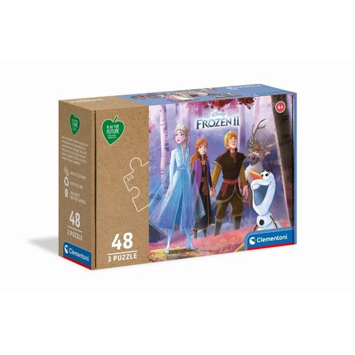 Puzzle Enfant 3x48 Pièces Play For Future - La Reine Des Neiges 2