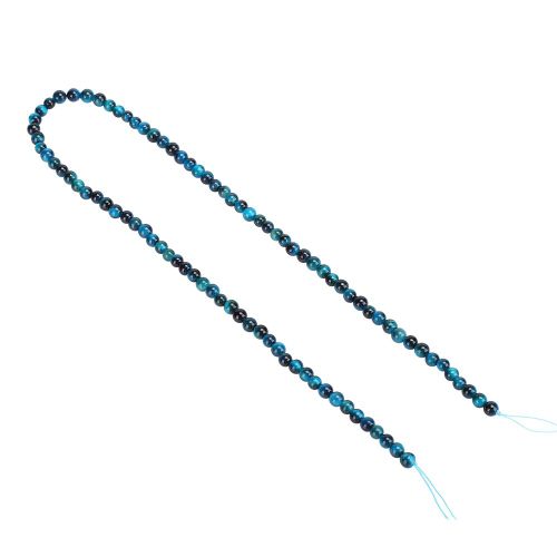 Perles Rondes En Pierre Naturelle Oil De Tigre Bleu, Accessoire De Fabrication De Bijoux Et De Bracelets, 4 Mm, 92 Pieces