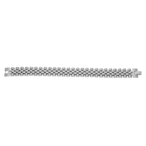 Bracelet De Montre Tendance Pour Homme, Chaine En Alliage, Acier Inoxydable, Argent, Bijoux De Poignet