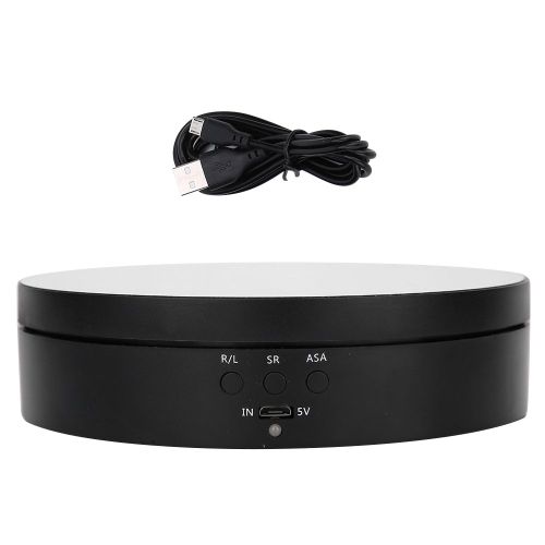 Plateau Tournant Electrique Avec Miroir, Support De Charge De 2 A 4 Kg, Presentoir Pour Bijoux Et Telephone