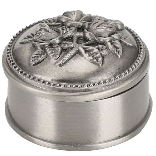 Boite De Rangement Pour Bagues Et Bijoux, Style Vintage, Couleur Etain, Antirouille (297p)