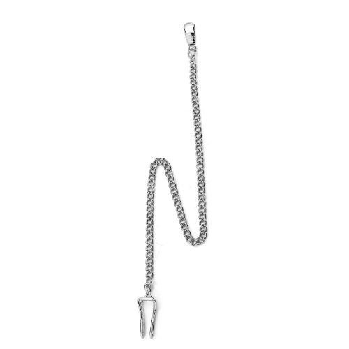 Chaine De Montre De Poche Retro Vintage En Or, Argent Et Bronze, Pendentif En Metal (Argent)