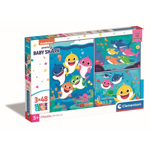 Puzzle Enfant 3x48 Pièces - Baby Shark