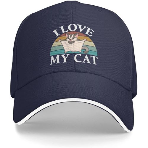 Fuuny Possums Chapeau J'aime Mon Chat Chapeau Femmes Casquettes De Baseball Chapeau À La Mode