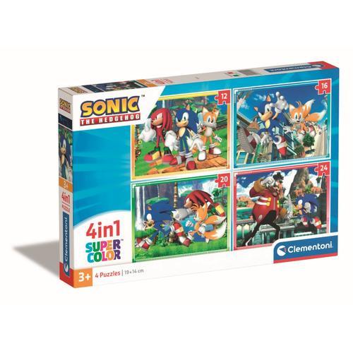 Puzzle Enfant Puzzle 4 En 1 - Sonic
