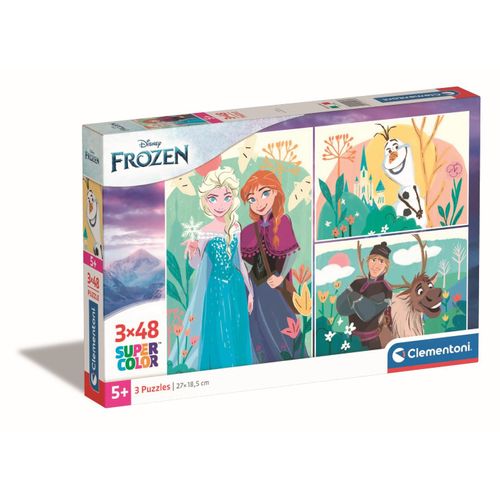 Puzzle Enfant 3x48 Pièces - La Reine Des Neiges 2