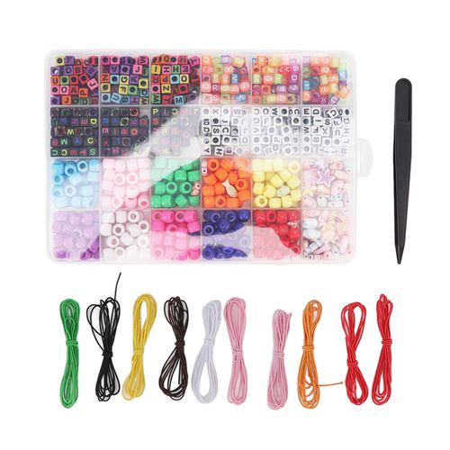 Perles Acryliques Mignonnes Et Uniques Pour La Fabrication De Bijoux, Avec Cordon Elastique, Pour Bracelets Et Colliers