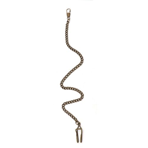Chaine De Montre De Poche Retro Vintage En Bronze Dore Et Argente (Bronze Vert)