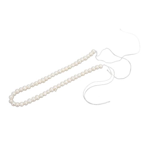 Perles De Nacre Naturelles Blanches Laiteuses, Perles D'eau Douce Naturelles En Vrac Pour La Fabrication De Bijoux, Colliers Et Bracelets