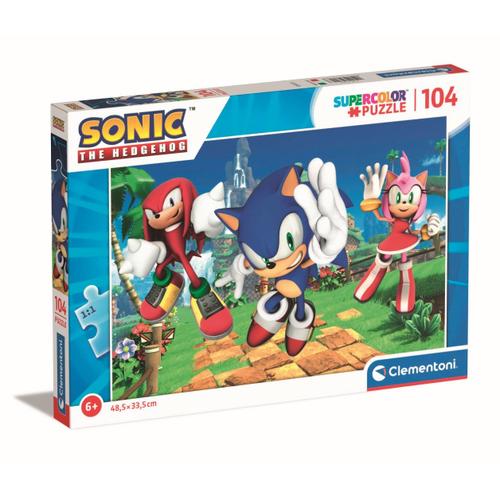 Sonic Supercolor Puzzle 104 Pieces