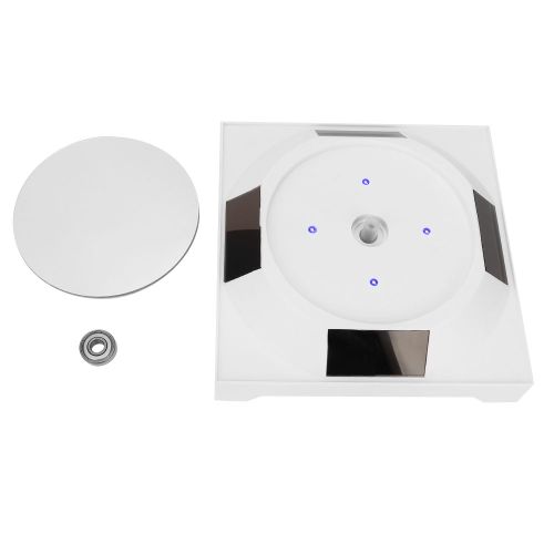 Presentoir Rotatif A Energie Solaire De 1 Kg Pour Bijoux, Montres, Telephone, Maquillage, Avec Lumiere