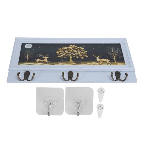 Support De Rangement Mural Pour Vetements, Cles, Chapeaux, Decoration, 7703q‑4002