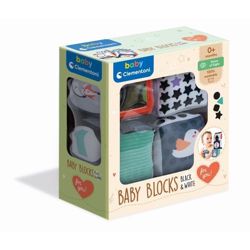 Baby Clementoni For You Cubes Noir & Blanc - Baby Blocks