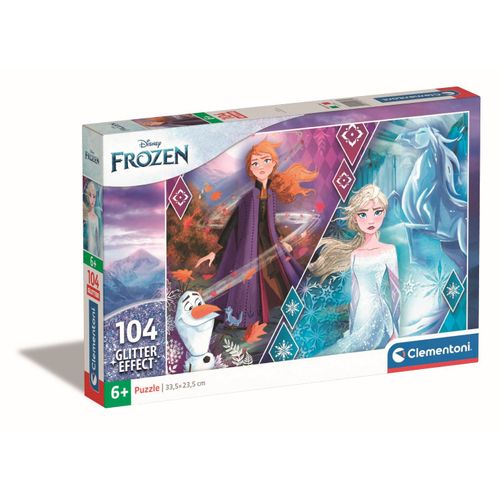 Puzzle Enfant Glitter 104 Pièces - La Reine Des Neiges 2