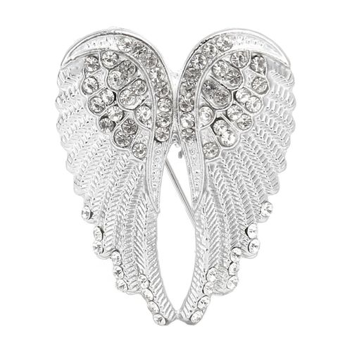 Broche Aile D'ange En Cristal Et Strass, Style Vintage, Pour Pull, Col Chale, Robe, Chemise, Pour Homme Et Femme