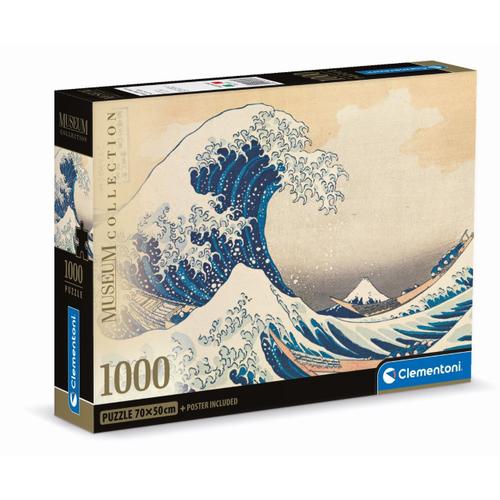 Puzzle Adulte Compact 1000 Pièces - The Great Wave - Hokusai