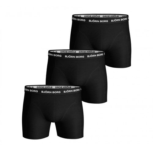 Björn Borg 3-Pack Boxers Solids Black Noir