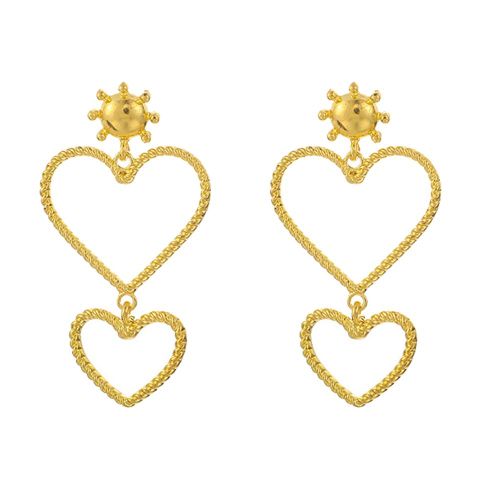 Boucles D'oreilles Pendantes En Forme De Cour Pour Femme, Bijoux Tendance Et Exageres