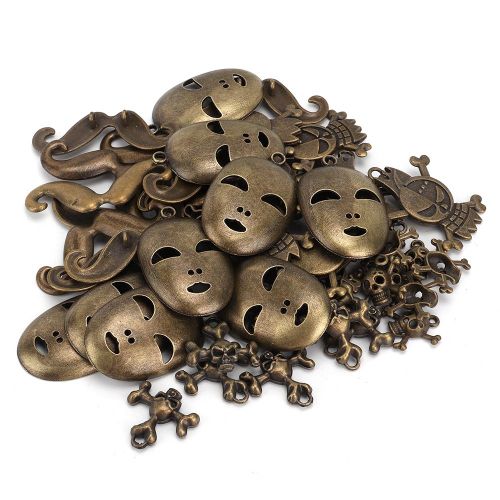 Lot De 50 Pendentifs Style Vintage Pour Bracelets, Colliers, Boucles D'oreilles, Accessoires De Fabrication De Bijoux