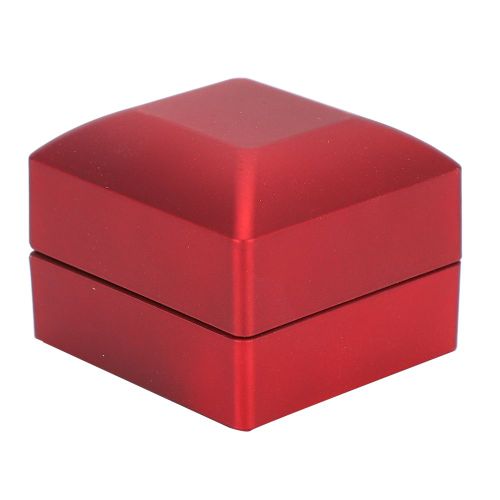 Coffret A Bagues Avec Eclairage Led, Coffret Cadeau Pour Demande En Mariage, Fiancailles, Rouge Et Blanc