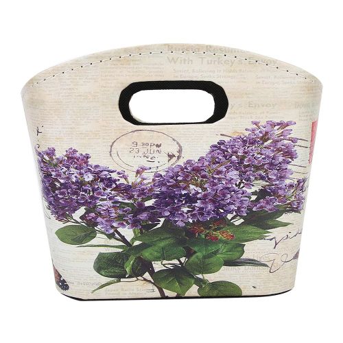 Panier de rangement en cuir PU avec poignees, organiseur de bureau, decoration d'interieur