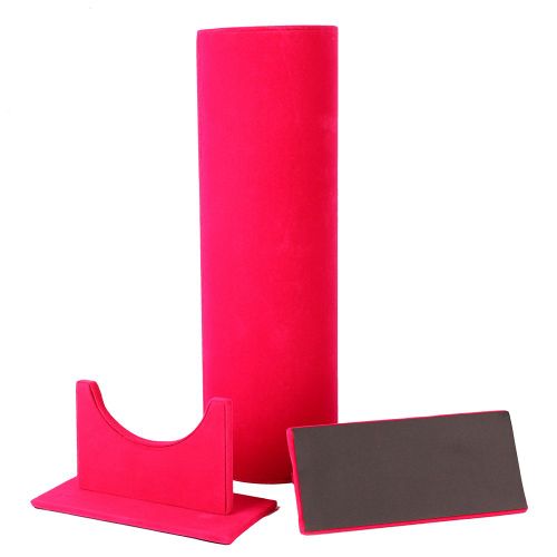 Presentoir A Bijoux De Couleur Unie Pour Epingles A Cheveux (Rouge)