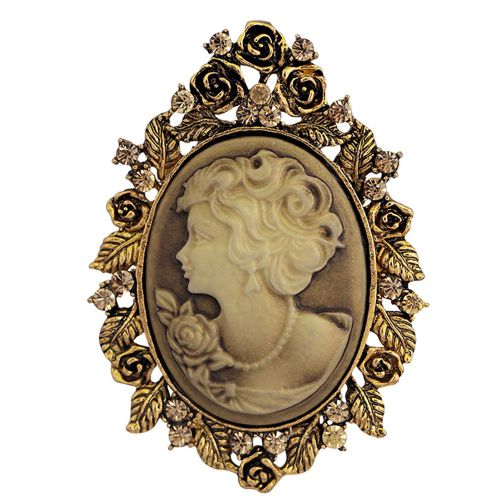 Broche Fee Creuse En Alliage Pour Femme, Style Retro, Accessoire De Bijouterie, Dore