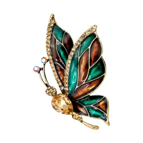 Broche Elegante En Alliage En Forme D'insecte Pour Femme, Accessoire De Bijouterie, Cadeau