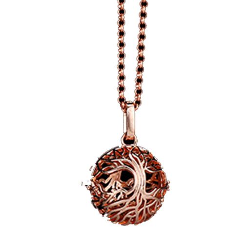 Collier diffuseur de parfum d'huiles essentielles pour femmes, accessoire de bijouterie tendance (or rose)