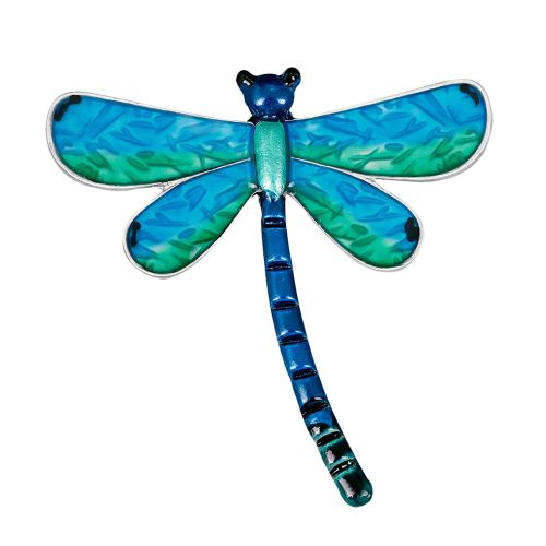 Broche En Alliage Classique En Forme De Libellule Avec Cristal Pour Femme (Al229-B)