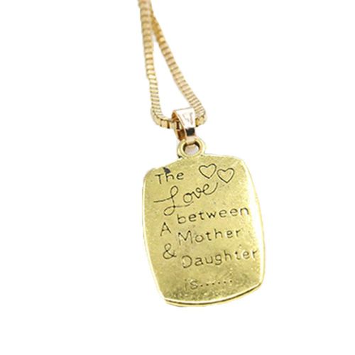 Collier En Alliage Avec Inscription ??Personnalite Exquise?? Pour Mere Et Fille (Or)