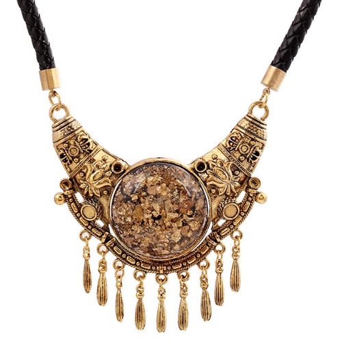 Collier A Pampilles Multicouches Vintage, Collier De Luxe, Bijoux En Or